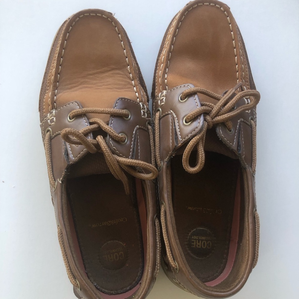 Croft and Barrow men’s boat style shoes. Like new. Size 8. Two tone brown.